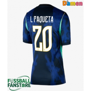 Brasilien Lucas Paqueta #20 Replik Auswärtstrikot Damen WM 2026 Kurzarm